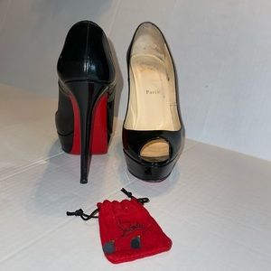 Christian Louboutin Prive Peep Toe Heels